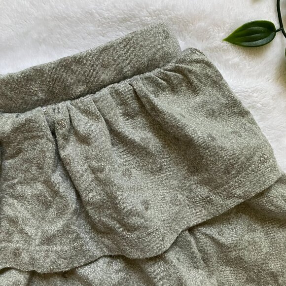 MiniBamba Baby Toddler Layered Leggings 18M | Grey Sparkle Hearts Skirted GUC - Picture 3 of 16